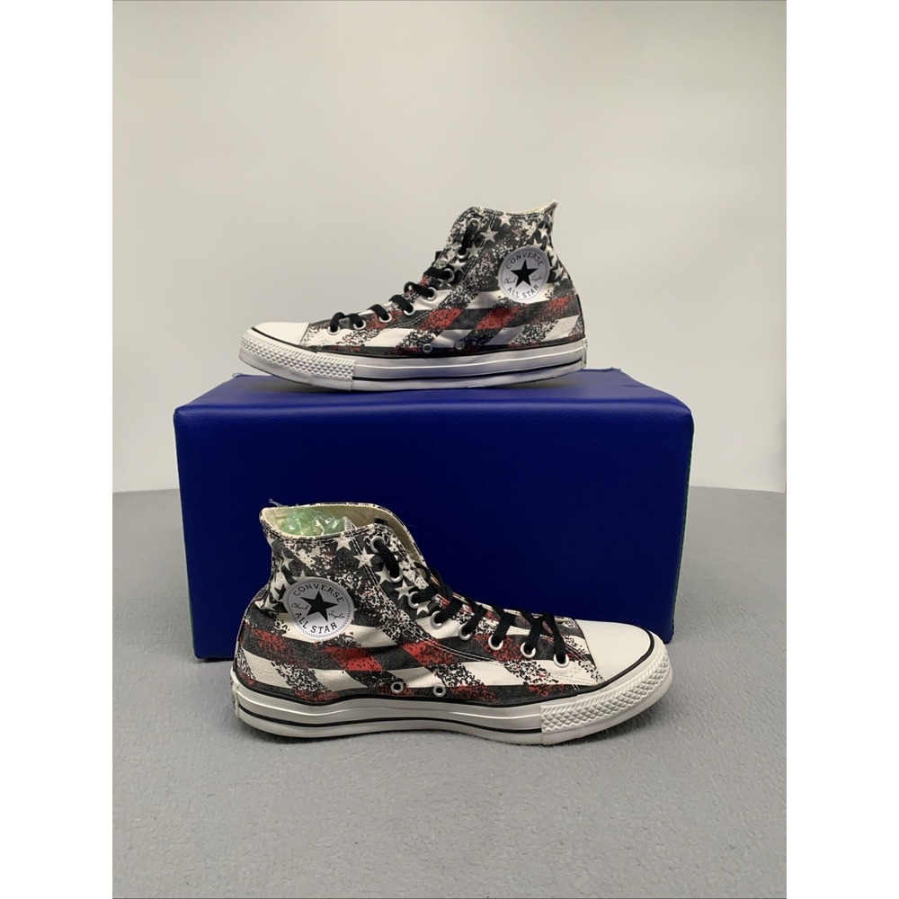 VTG Converse Chuck Taylor All Star American Flag Stars Stripes USA HighTop Sz 12